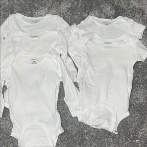 6mo Carter's White Cotton Bodysuit Set for Everyday Comfort